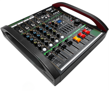 Consola Mixer Wvngr De 4 Canales Phantom Power 48v Bluetooth