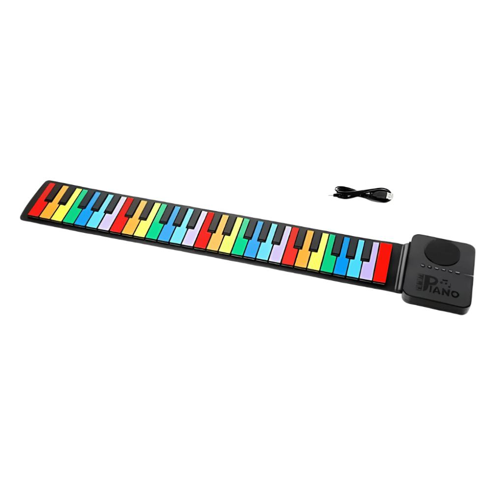 Piano Eléctrico Flexible Enrollable Portátil 37 Teclas Usb
