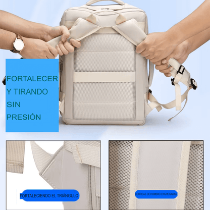 Morral de Viaje Maleta de Mano USB Espaciosa Plegable