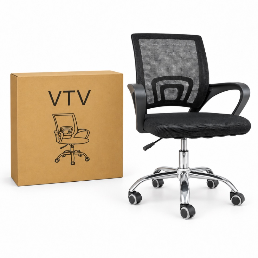 Silla Ejecutiva Oficina Escritorio Giratoria Base Cromomada