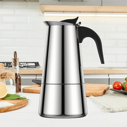 Cafetera Prensa Italiana Café Espresso Acero Quirurgico 6tz