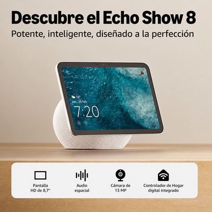 Amazon Echo Show 8 4ta Generacion Pantalla HD de 8.7inch Alexa