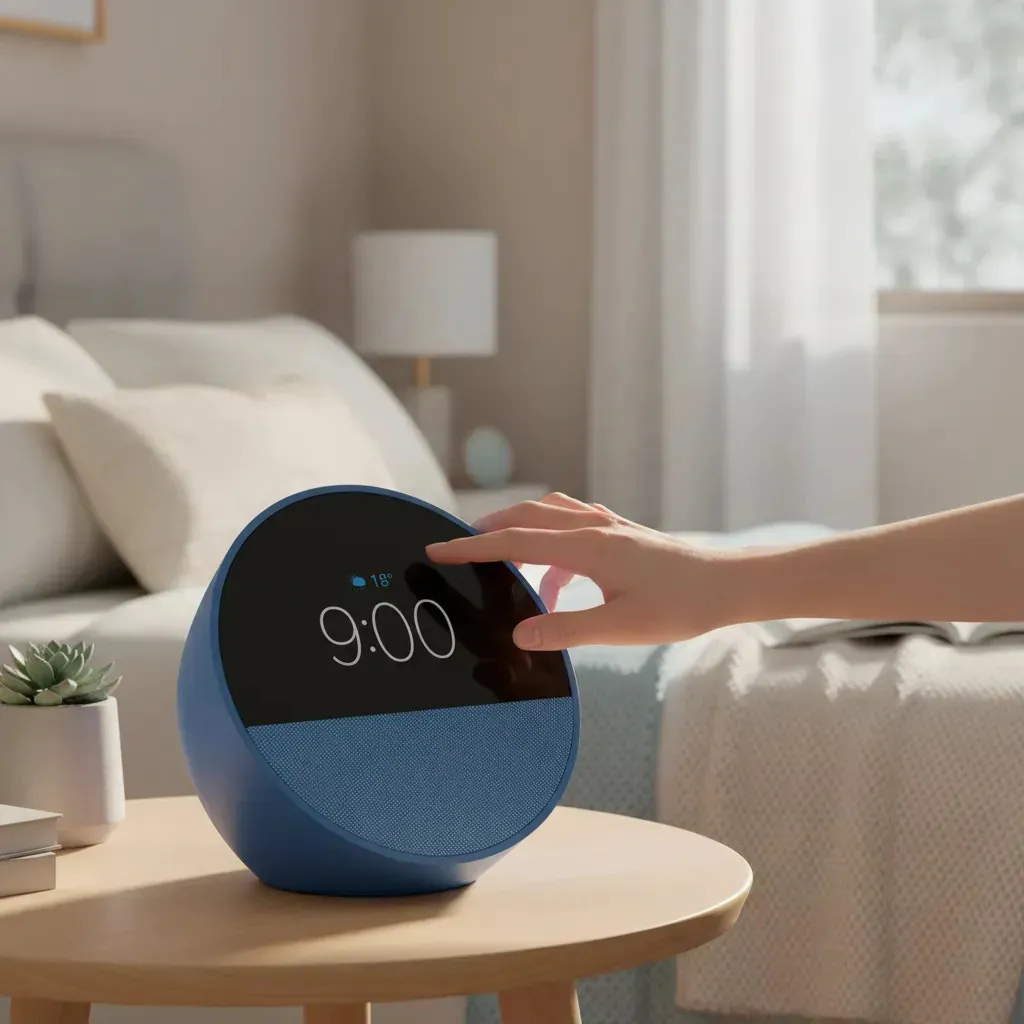 Amazon Alexa Echo Spot Parlante Y Pantalla Reloj Despertador