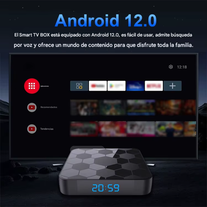 TV BOX Android 4K i96 Football Wifi6 Bluetooth 2GB + 16GB