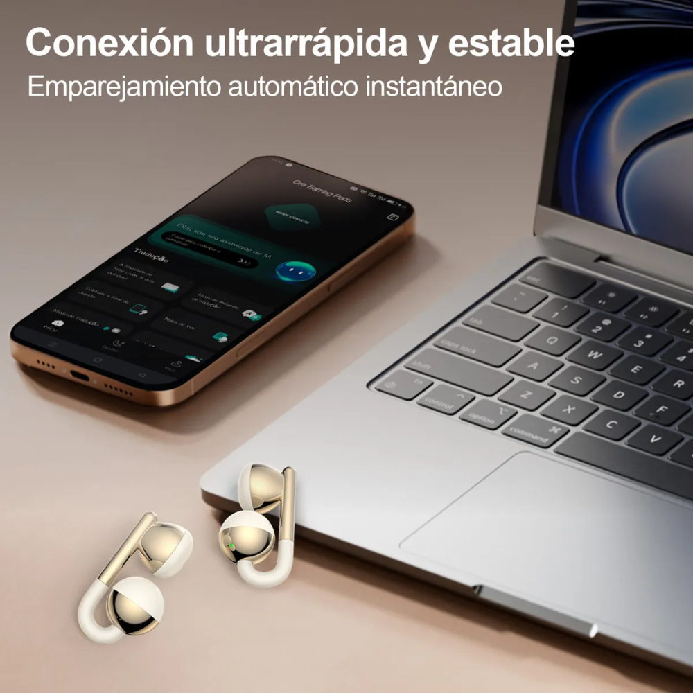 Audifonos BT Kieslect Ora Earring Pods Traductor IA Chat GPT