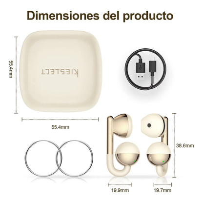 Audifonos BT Kieslect Ora Earring Pods Traductor IA Chat GPT
