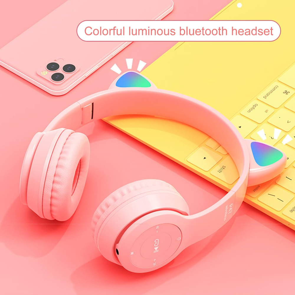 Audifonos Bluetooth Auriculares Para Niñas con Ajustables de diadema