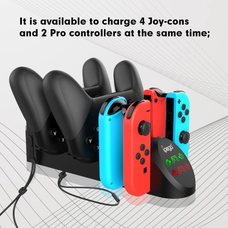 Estación De Carga Nintendo Switch Pro Joy Cons Ipega Pg-9187