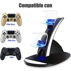 Base De Carga Dual Dock Para Controles Sony Play Station Ps4