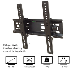 Soporte Fijo Para Tv De 15 A 42 Pulgadas 40kg Inclinable