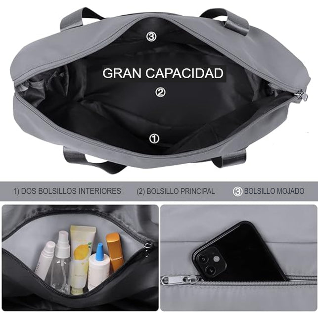 GENERICO Bolsa plegable de gran capacidad para equipaje de viaje