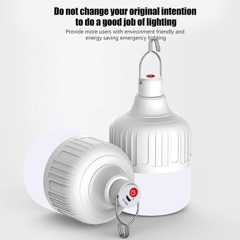 Bombillo Led Recargable Emergencia 3 Modos Alto Brillo 30w