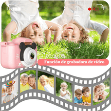 Cámara Digital De Niños Dual Lente Selfie 20mpx 1080p Mickey
