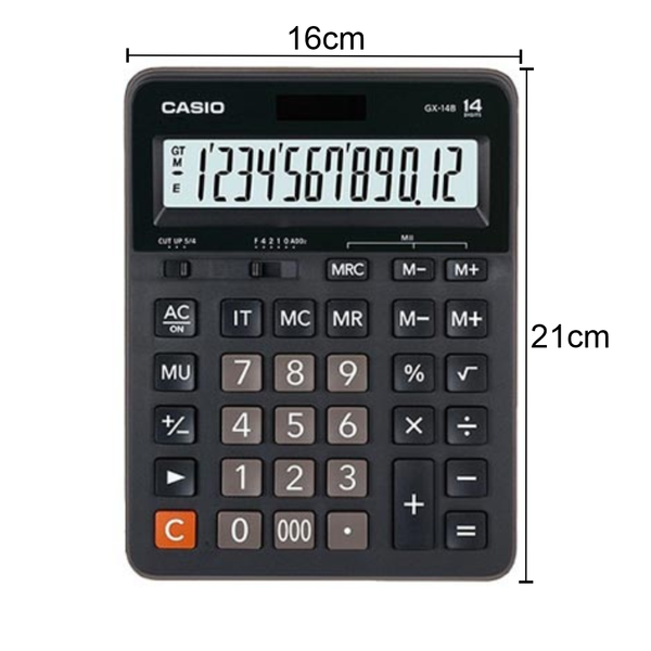 Calculadora Basica Casio De Escritorio Gx-14b 14 Digitos – COLMETECNO