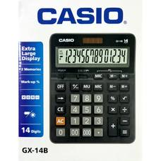 Calculadora Basica Casio De Escritorio Gx-14b 14 Digitos