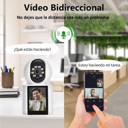 Cámara De Seguridad Interior Pantalla Hd 2.8inch 360° Wifi