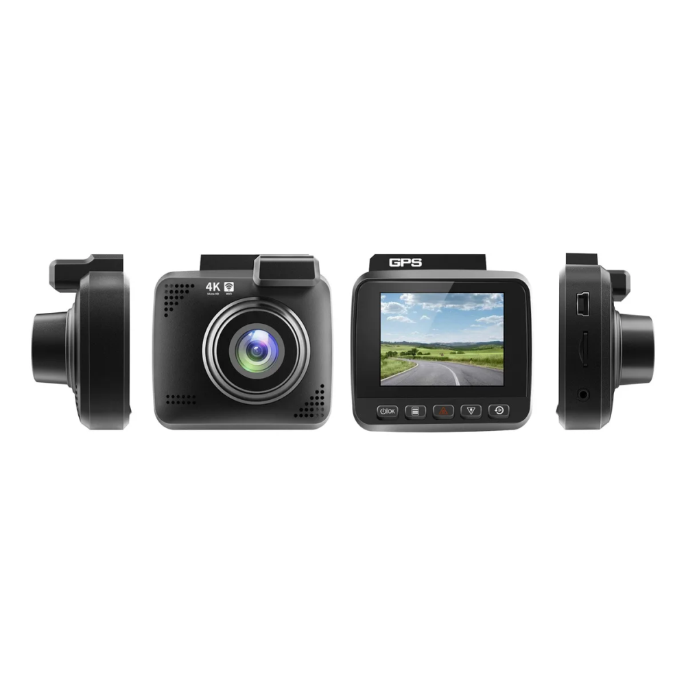 Cámara Carro Dash Cam 2k Gps Visión Nocturna + Cam Reversa
