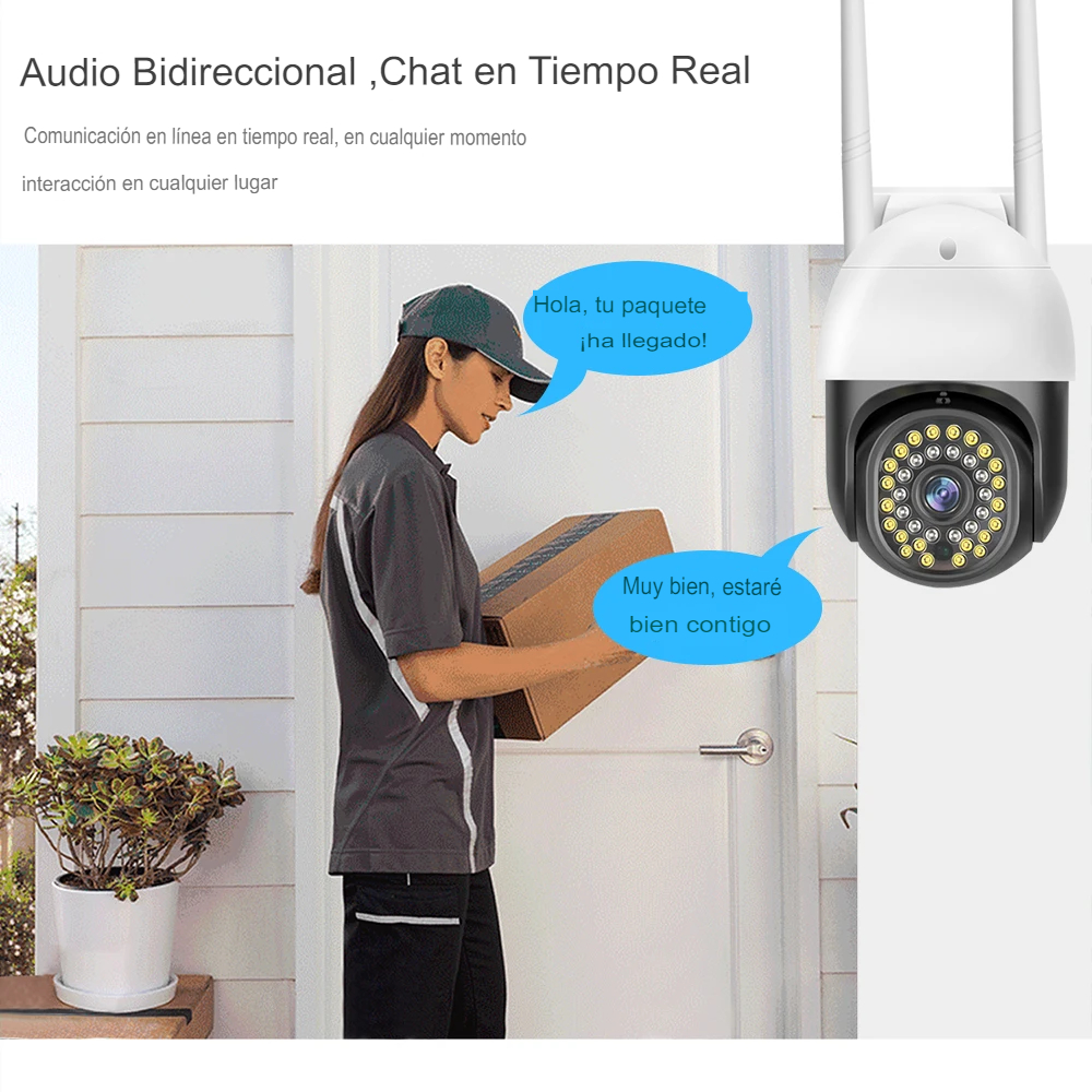 Cámara Seguridad Exterior Domo Ptz Wifi 1080p Infrarroja Q80