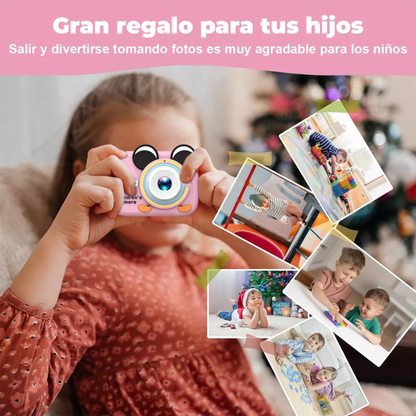 Cámara Digital De Niños Dual Lente Selfie 20mpx 1080p Mickey