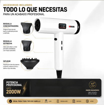 Secador De Pelo Profesional Specter Wmark 2000w Ng-9106w