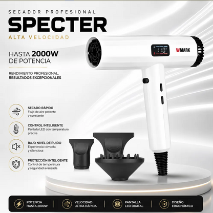 Secador De Pelo Profesional Specter Wmark 2000w Ng-9106w
