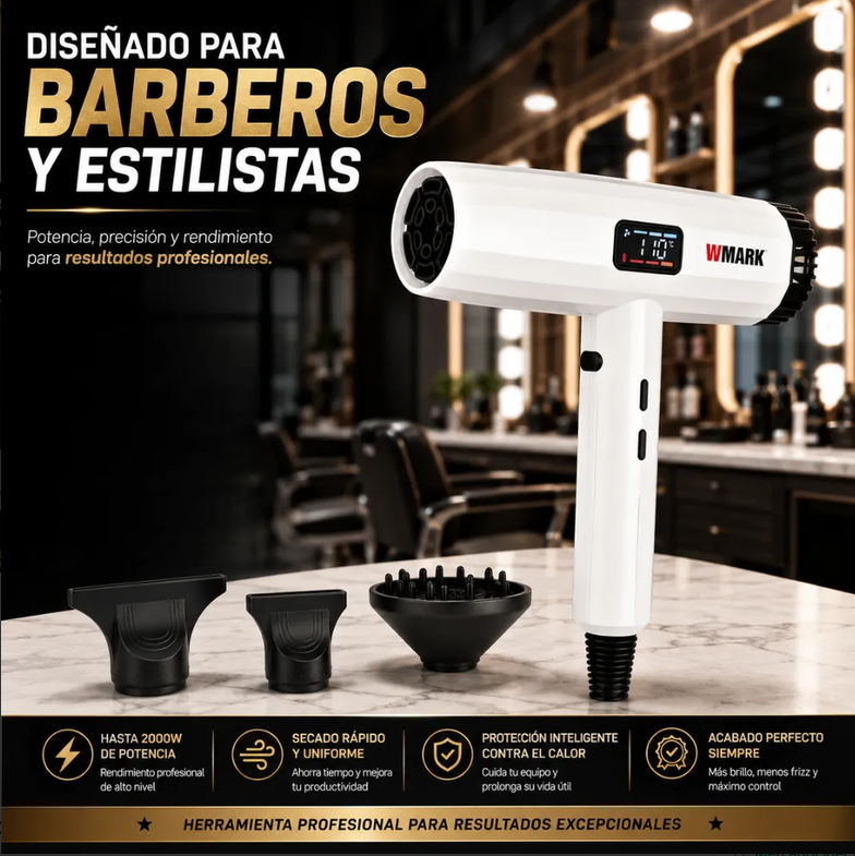 Secador De Pelo Profesional Specter Wmark 2000w Ng-9106w