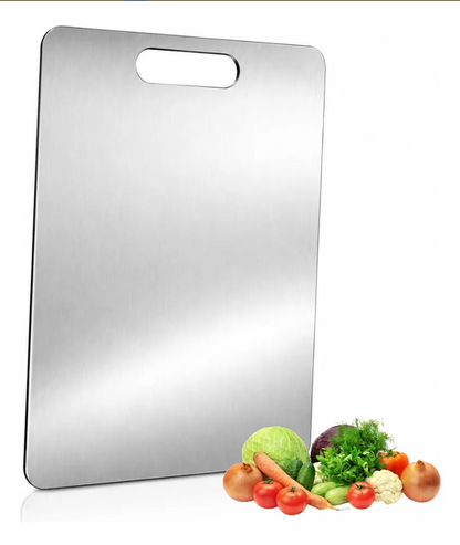 Tabla De Picar Acero Inoxidable Cocina Antibacterial 23x34