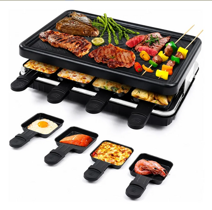 Plancha Eléctrica Sokany Multifuncional Parrilla 8 Puestos