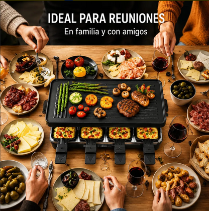 Plancha Eléctrica Sokany Multifuncional Parrilla 8 Puestos