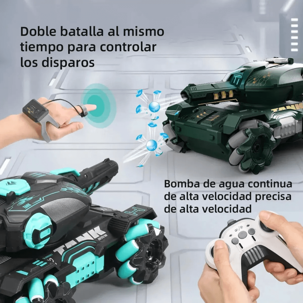 Carro Tanque De Juguete 4wd Doble Control Rc Orbeez Hidrogel