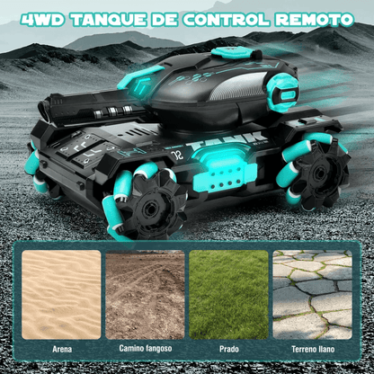 Carro Tanque De Juguete 4wd Doble Control Rc Orbeez Hidrogel