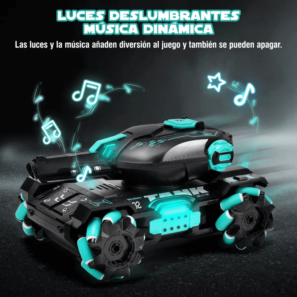 Carro Tanque De Juguete 4wd Doble Control Rc Orbeez Hidrogel