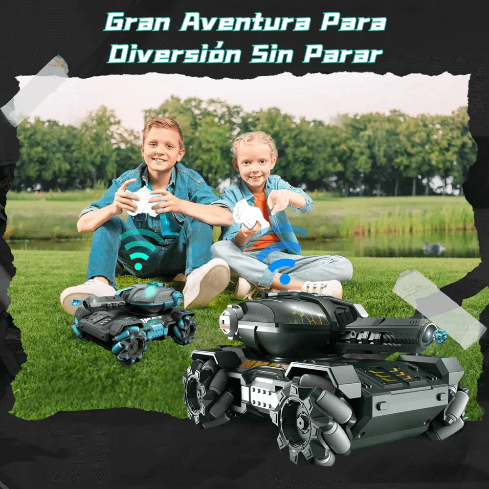 Carro Tanque De Juguete 4wd Doble Control Rc Orbeez Hidrogel