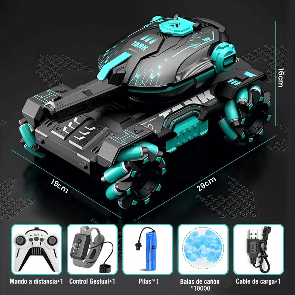 Carro Tanque De Juguete 4wd Doble Control Rc Orbeez Hidrogel