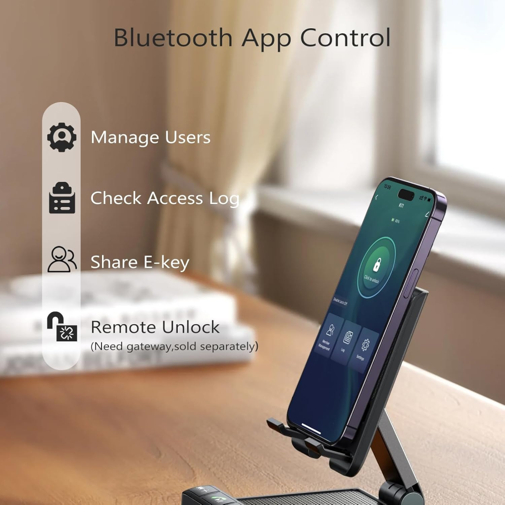 Cerradura Inteligente Interiores Chapa Huella App Tuya Smart