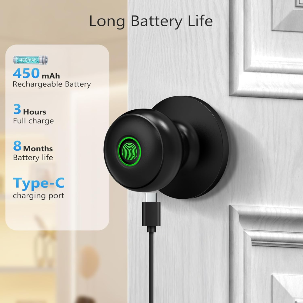 Cerradura Inteligente Interiores Chapa Huella App Tuya Smart