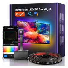 Cinta De Luces LED RGB Inmersión Wifi Para TV App Tuya Alexa
