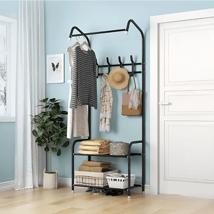 SmartPro Perchero, Organizador con Estantes de Almacenamiento 1.70cm