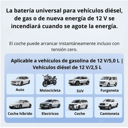 Arrancador De Batería Iniciador 12v Compresor Portátil 5en1