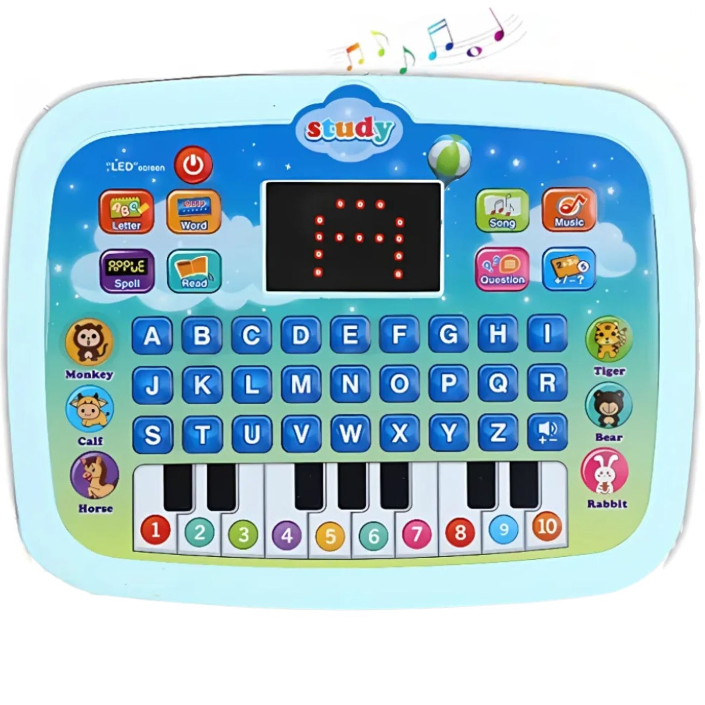 Piano Computador Didáctico Infantil Educativo Portátil