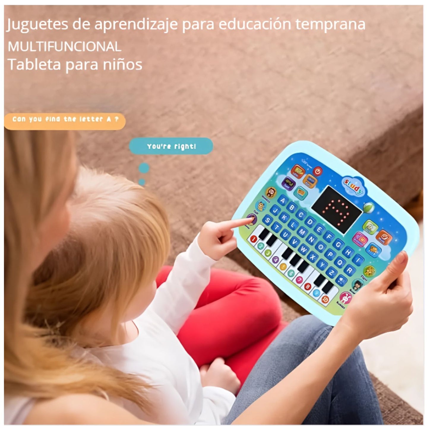 Piano Computador Didáctico Infantil Educativo Portátil