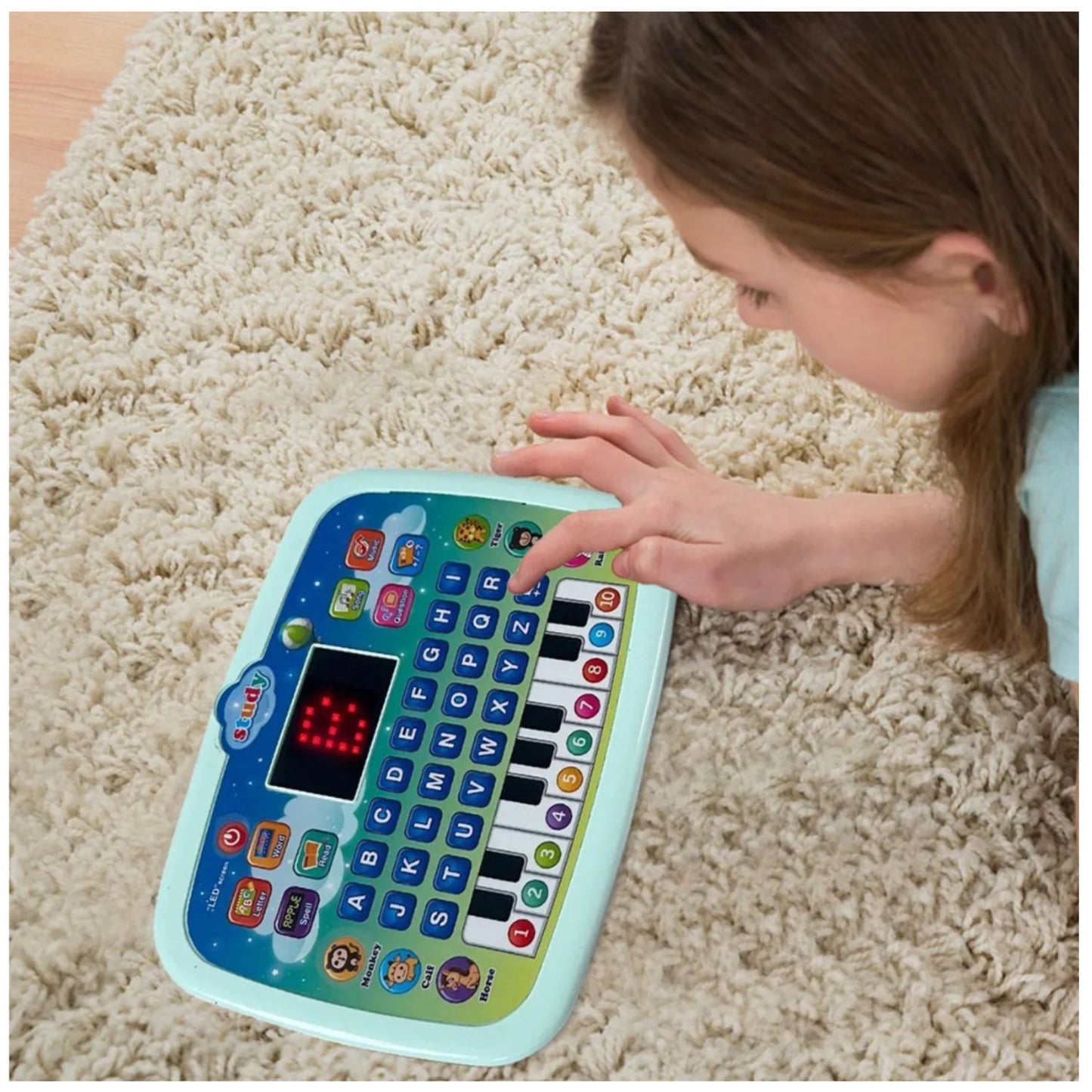 Piano Computador Didáctico Infantil Educativo Portátil
