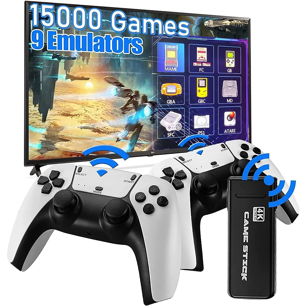 Consola De Video Juegos Inalámbrica Game Stick 4K 10.000 Juegos 64Gb –  TecnoHogarJS