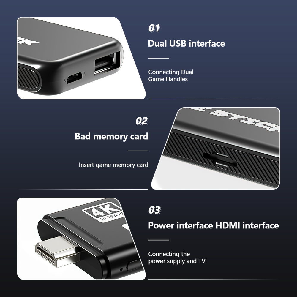 Consola Inalambrica Game Stick P5 HDMI 4K 15.000 Juegos Clásicos