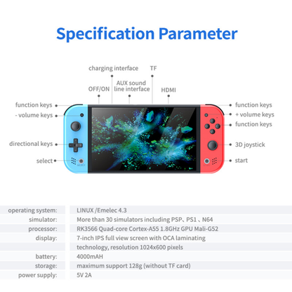 Consola de juegos portátil M20 PRO Emulador PSP Dual Control