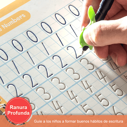 Cuaderno De Escritura Mágico En Español Reutilizable 4pcs