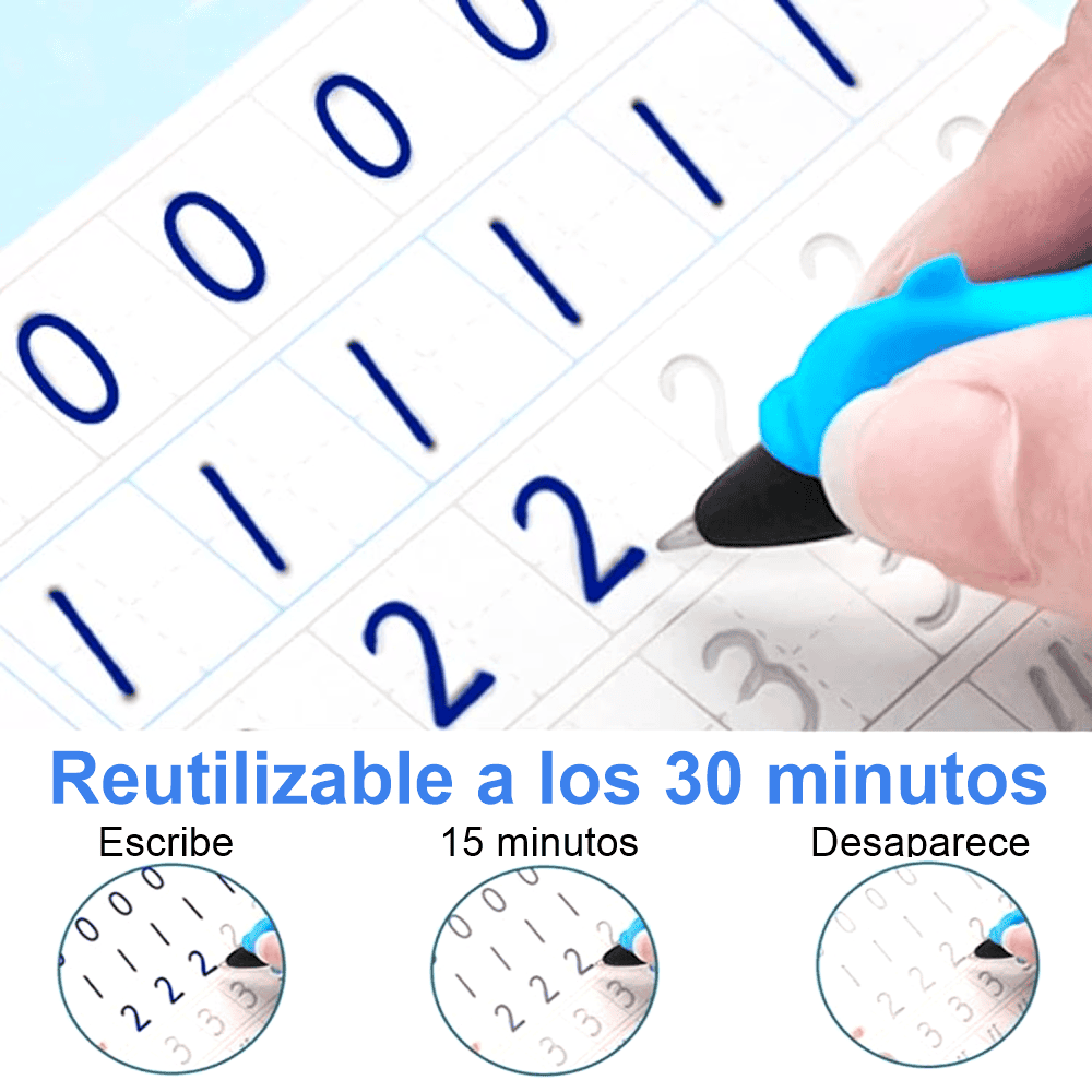 Cuaderno De Escritura Mágico En Español Reutilizable 4pcs