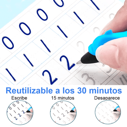 Cuaderno De Escritura Mágico En Español Reutilizable 4pcs