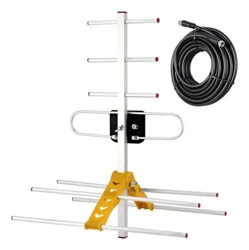 Antena Aerea Tdt Tv Digital Rural Exterior Alta Ganancia 8mt