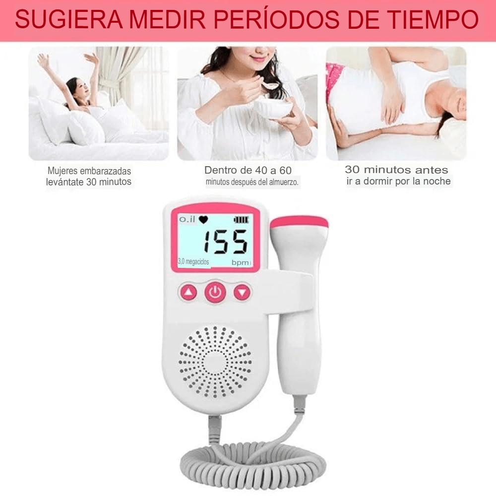 Doppler Fetal Ultrasonido Monitor De Latidos Prenatal Bebe